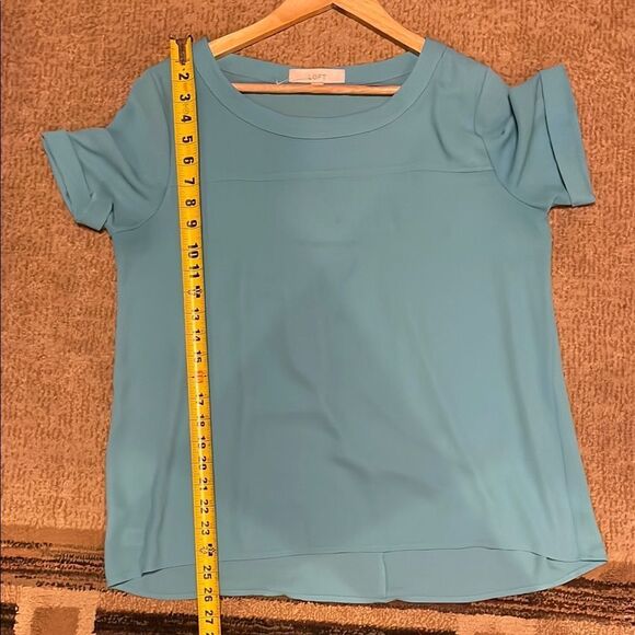 LOFT Cuffed Sleeve Boxy Blouse - Picture 7 of 7